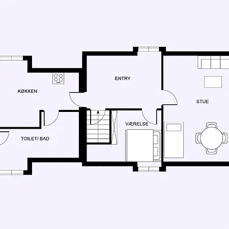 Διαμέρισμα Holoftet - Charming Vacation On The 1st Floor Of Hawbakken Hjørring